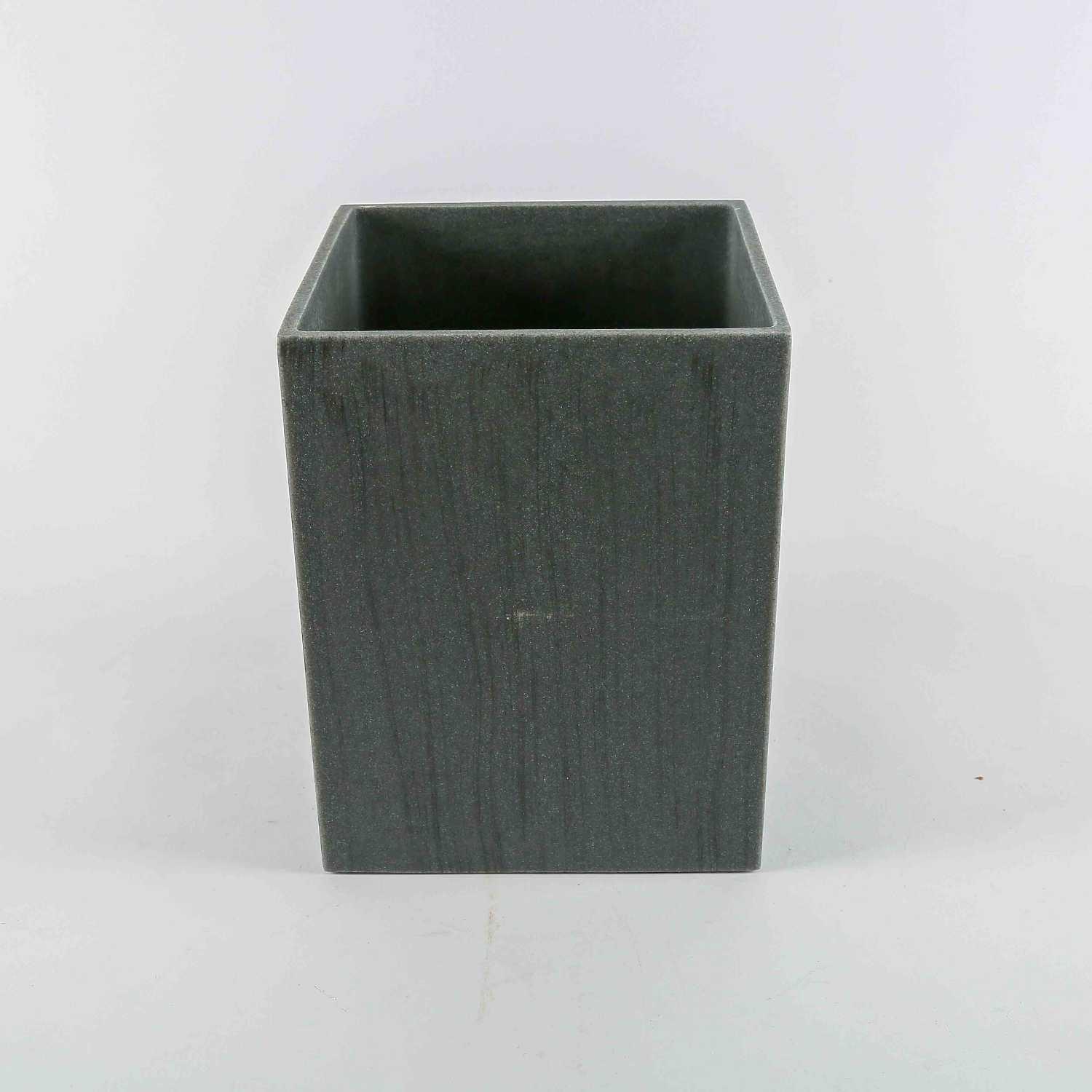 Gray waste bin